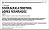 DOÑA  MARÍA  CRISTINA  LÓPEZ  FERNÁNDEZ