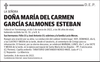 DOÑA  MARÍA  DEL  CARMEN  GARCÍA  SALMONES  ESTEBAN