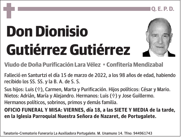 Dionisio Gutiérrez Gutiérrez