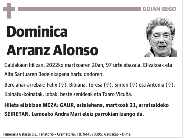Dominica Arranz Alonso