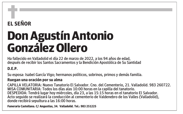 Don Agustín Antonio González Ollero