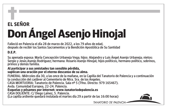 Don Ángel Asenjo Hinojal
