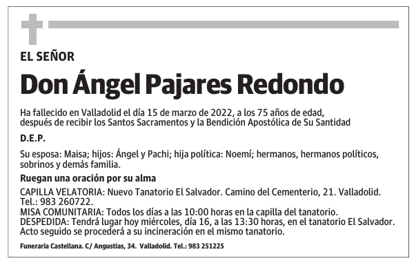 Don Ángel Pajares Redondo