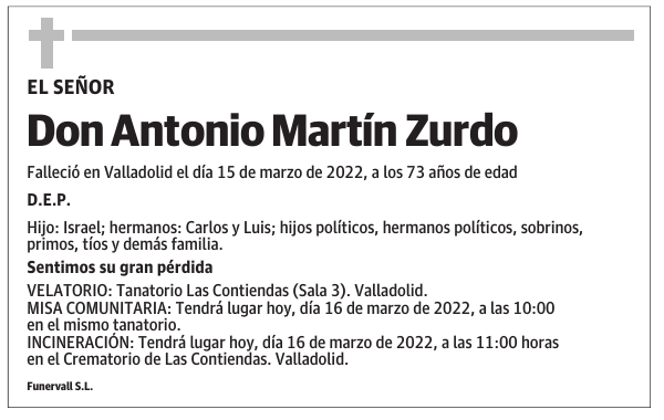 Don Antonio Martín Zurdo