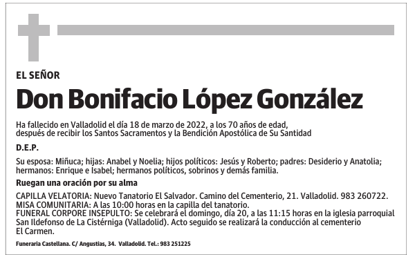 Don Bonifacio López González