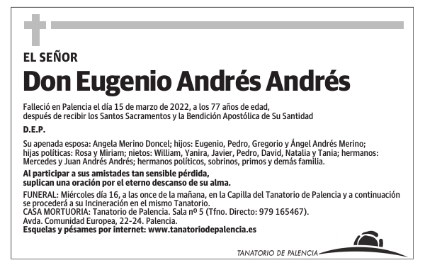 Don Eugenio Andrés Andrés