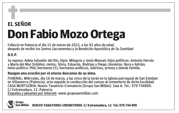 Don Fabio Mozo Ortega