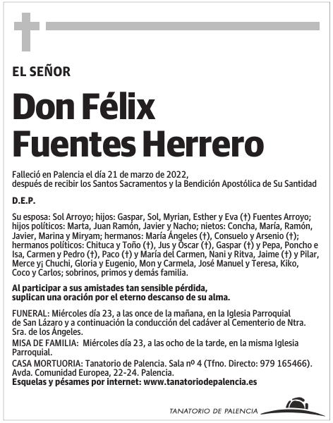 Don Félix Fuentes Herrero