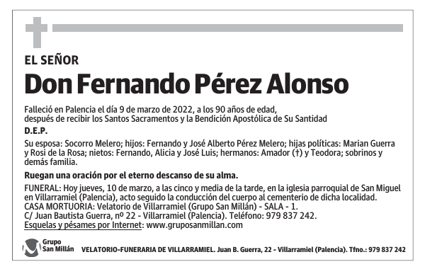 Don Fernando Pérez Alonso