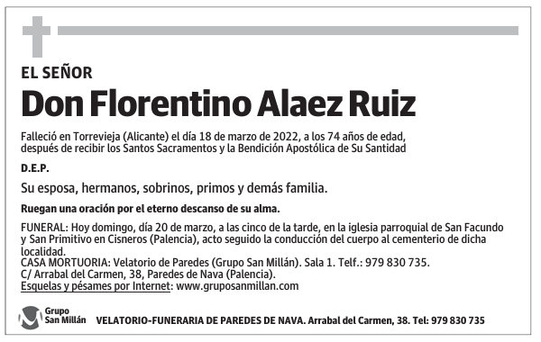 Don Florentino Alaez Ruiz