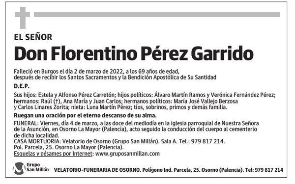 Don Florentino Pérez Garrido