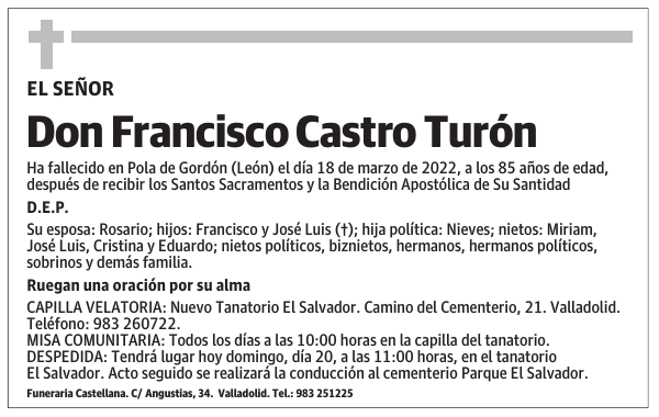 Don Francisco Castro Turón
