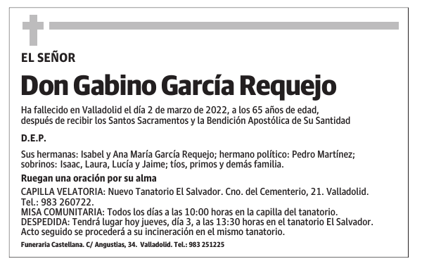 Don Gabino García Requejo
