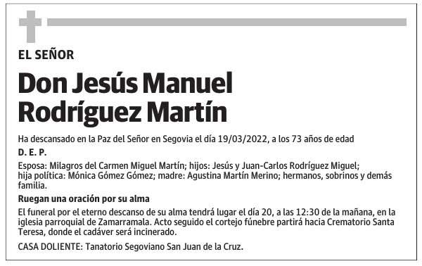 Don Jesús Manuel Rodríguez Martín