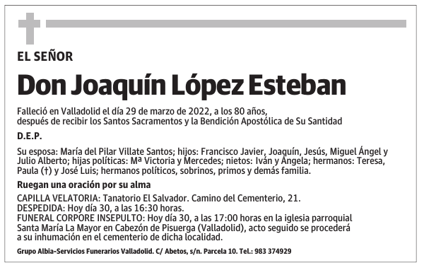 Don Joaquín López Esteban