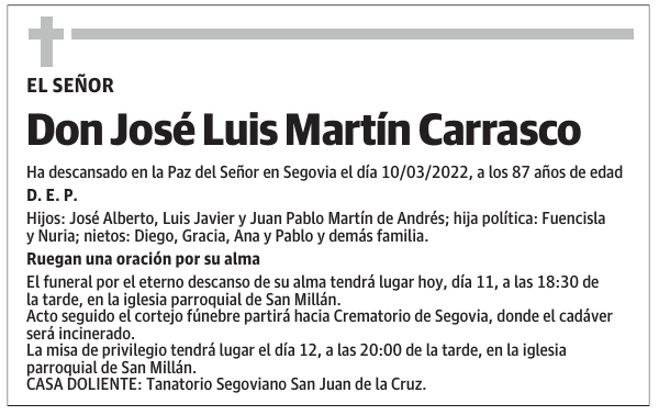 Don José Luis Martín Carrasco