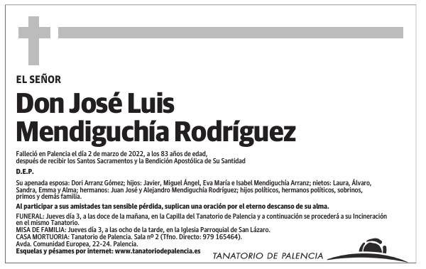Don José Luis Mendiguchía Rodríguez