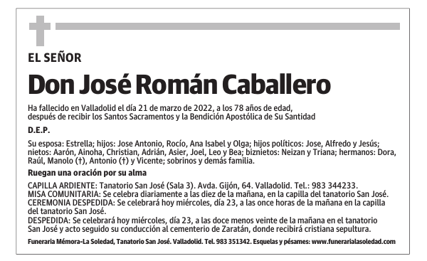 Don José Román Caballero