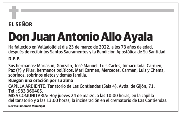 Don Juan Antonio Allo Ayala
