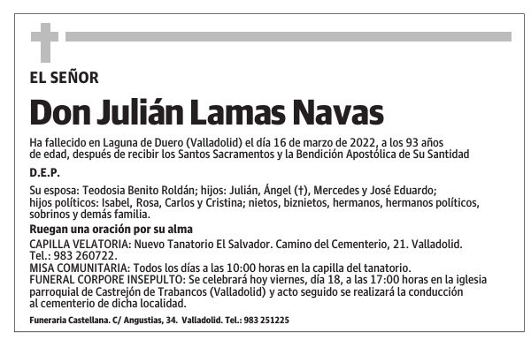 Don Julián Lamas Navas
