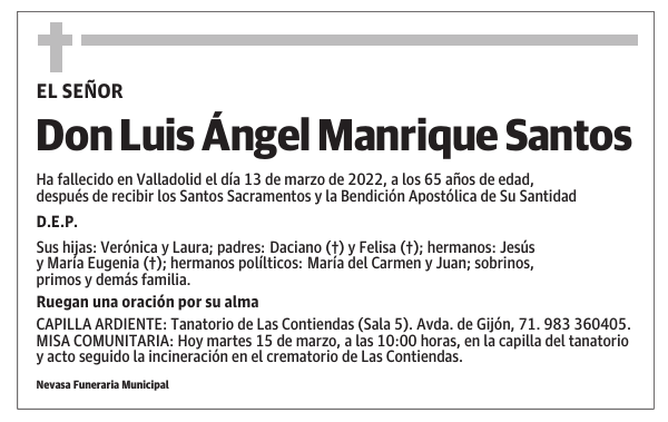 Don Luis Ángel Manrique Santos