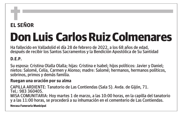 Don Luis Carlos Ruiz Colmenares