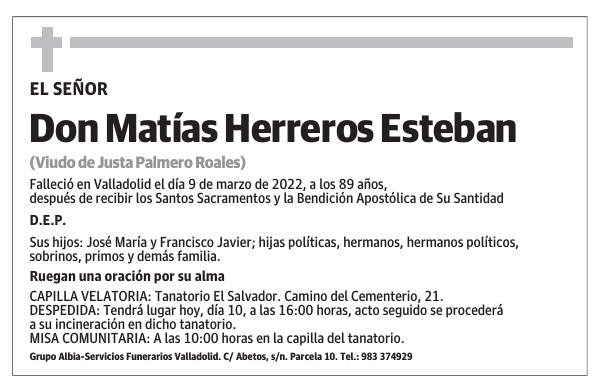 Don Matías Herreros Esteban