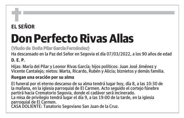 Don Perfecto Rivas Allas