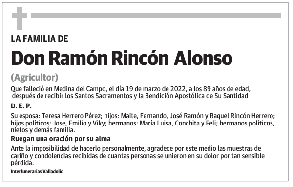 Don Ramón Rincón Alonso