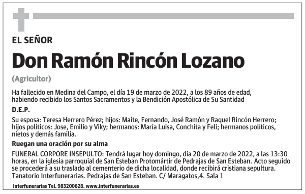 Don Ramón Rincón Lozano