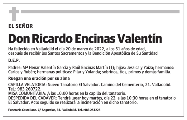 Don Ricardo Encinas Valentín
