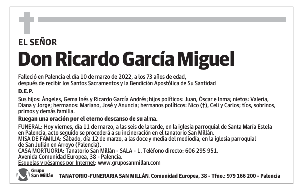 Don Ricardo García Miguel