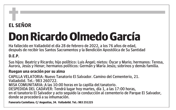 Don Ricardo Olmedo García