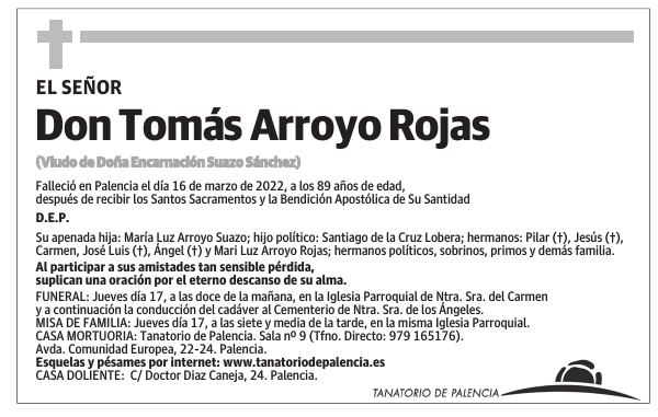 Don Tomás Arroyo Rojas