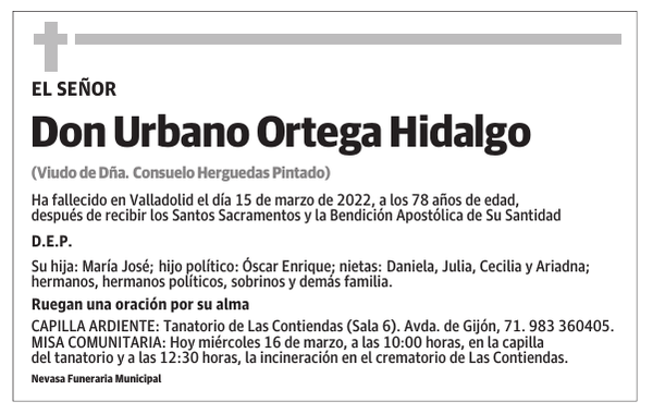 Don Urbano Ortega Hidalgo