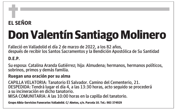 Don Valentín Santiago Molinero