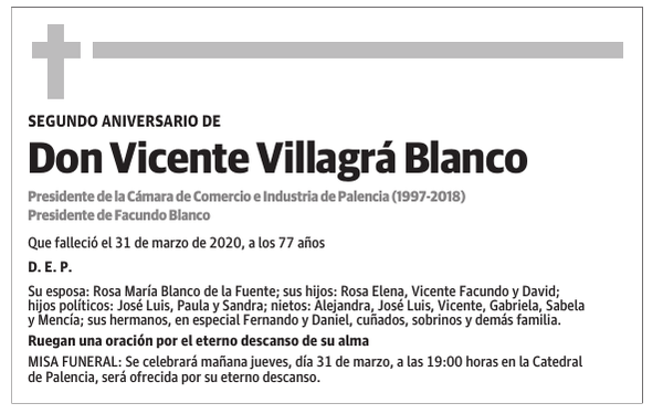 Don Vicente Villagrá Blanco