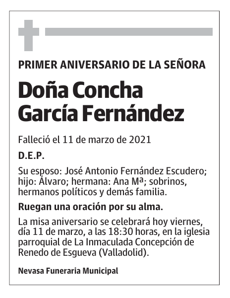 Doña Concha García Fernández