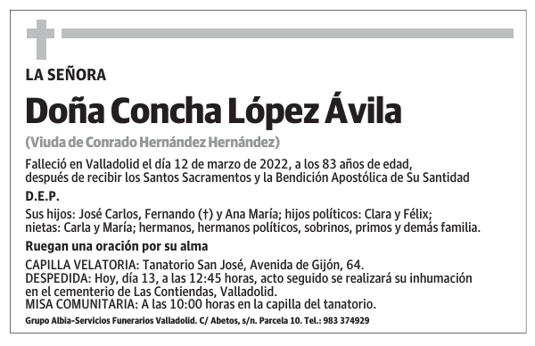 Doña Concha López Ávila