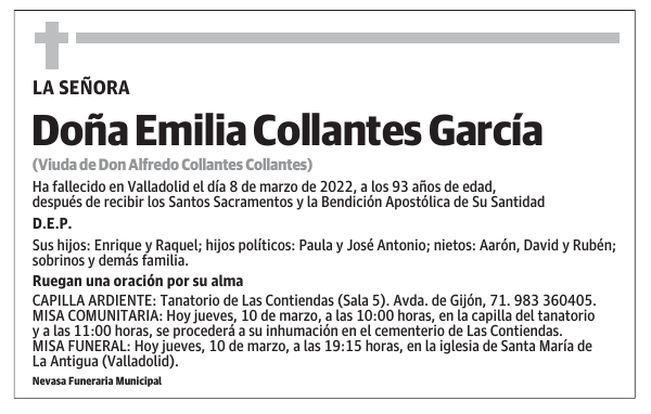Doña Emilia Collantes García
