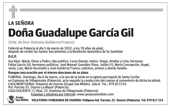 Doña Guadalupe García Gil