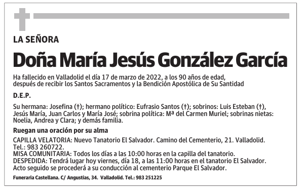 Doña María Jesús González García