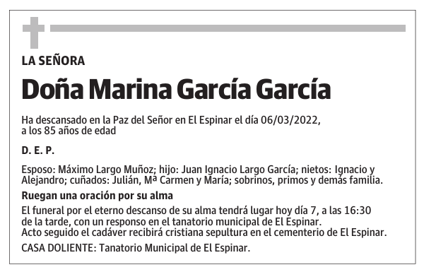 Doña Marina García García