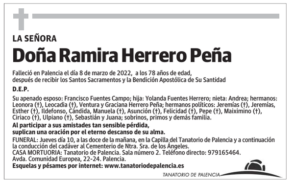 Doña Ramira Herrero Peña