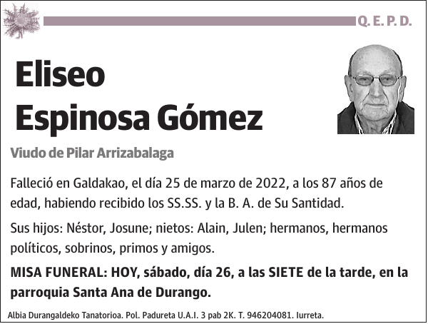 Eliseo Espinosa Gómez