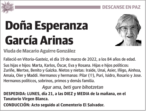 Esperanza García Arinas