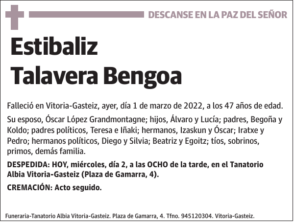 Estibaliz Talavera Bengoa