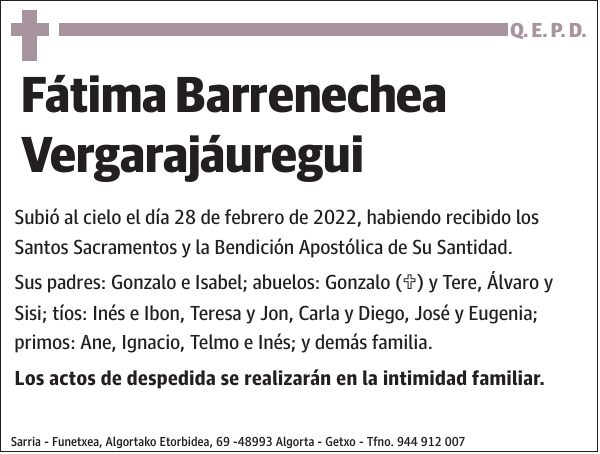 Fátima Barrenechea Vergarajáuregui