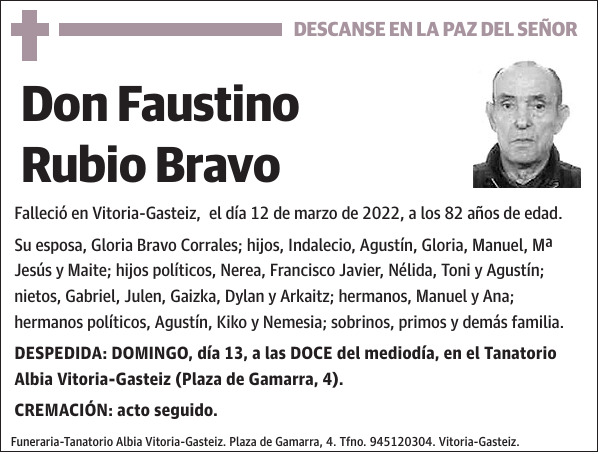 Faustino Rubio Bravo