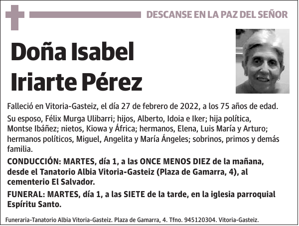 Isabel Iriarte Pérez